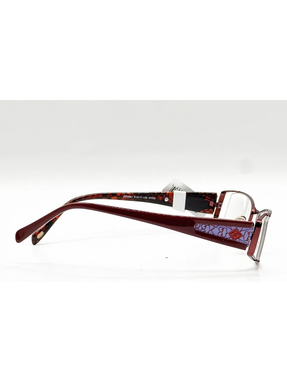 Enchant Eyewear Ee0981 Wine Authentic Eyeglasses 51-17-138